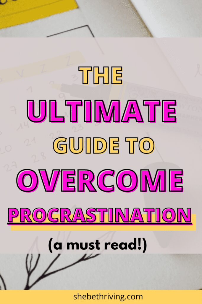 how to avoid procrastination
