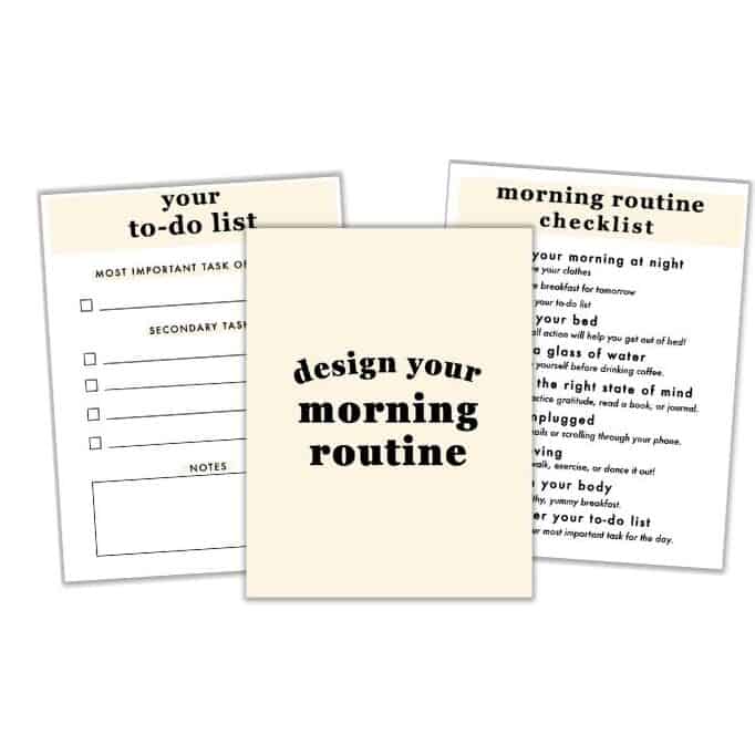 design your morning routine