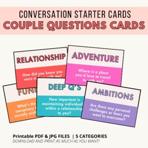 couple conversation cards