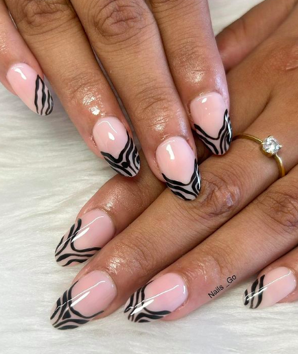 almond nail designs