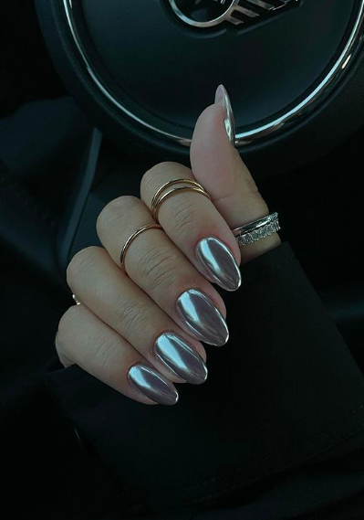 29 Metallic Nails Designs To Make You Feel Edgy (and Hardcore)