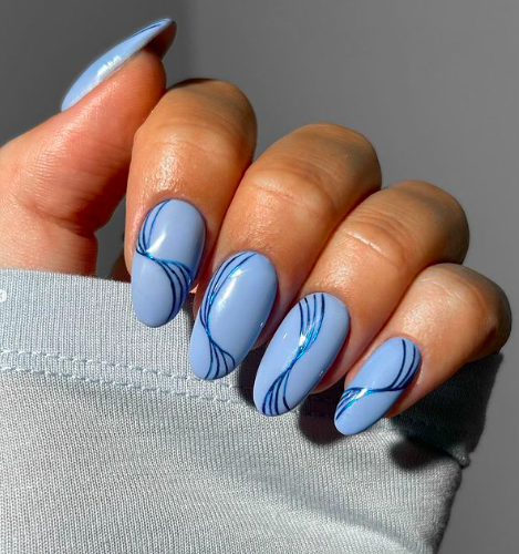 baby blue nail designs