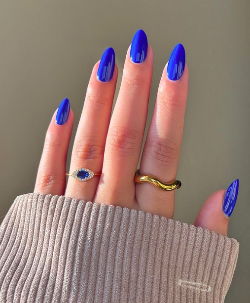 blue nails designs