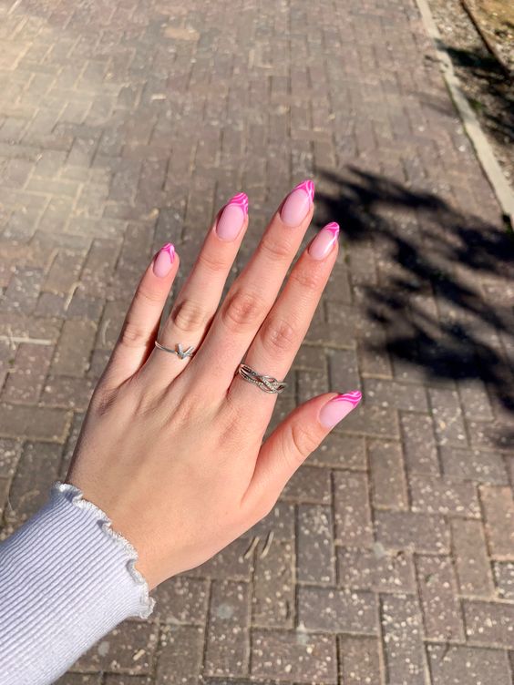 25 Stunning Pink French Tip Nail Designs To Recreate